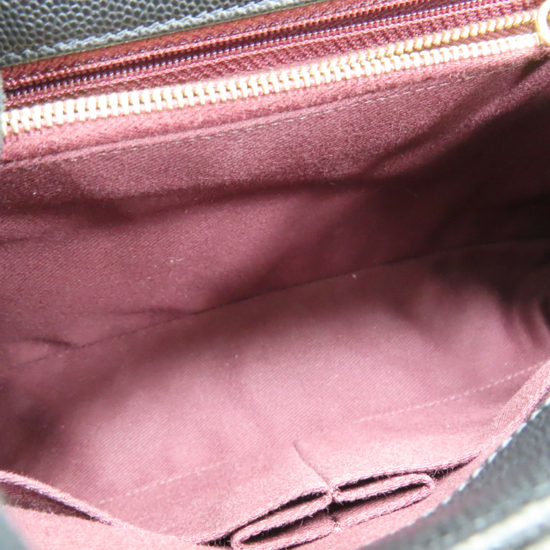 黑色菱格紋皮革鏈帶CoCo肩背A92991-4