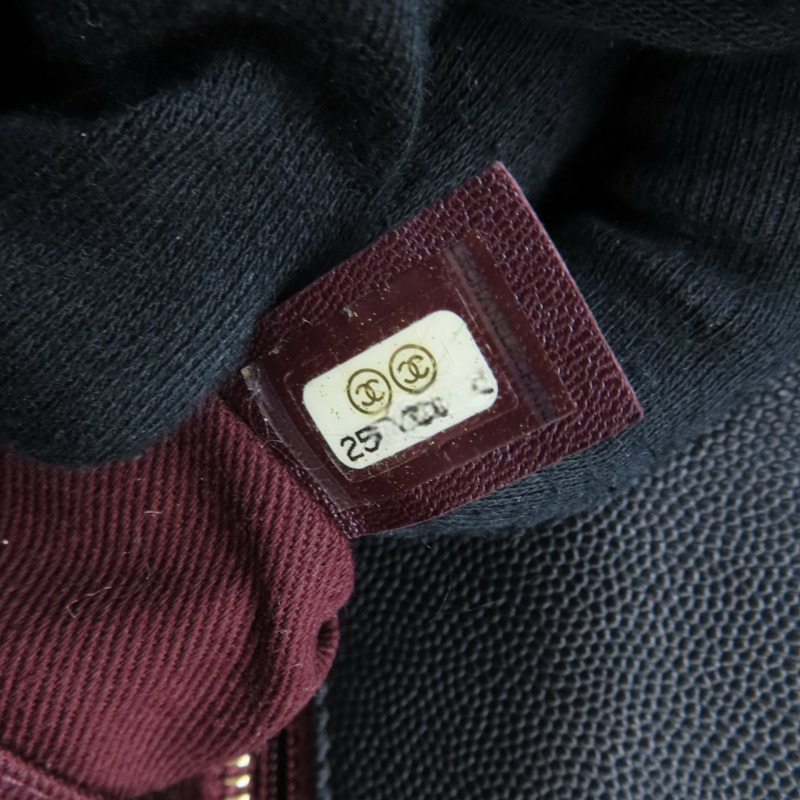 黑色菱格紋皮革鏈帶CoCo肩背A92991-7