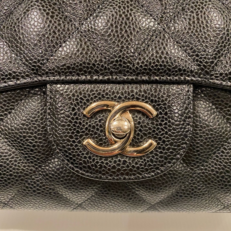 chanel Jumbo 黑銀 肩背包-5