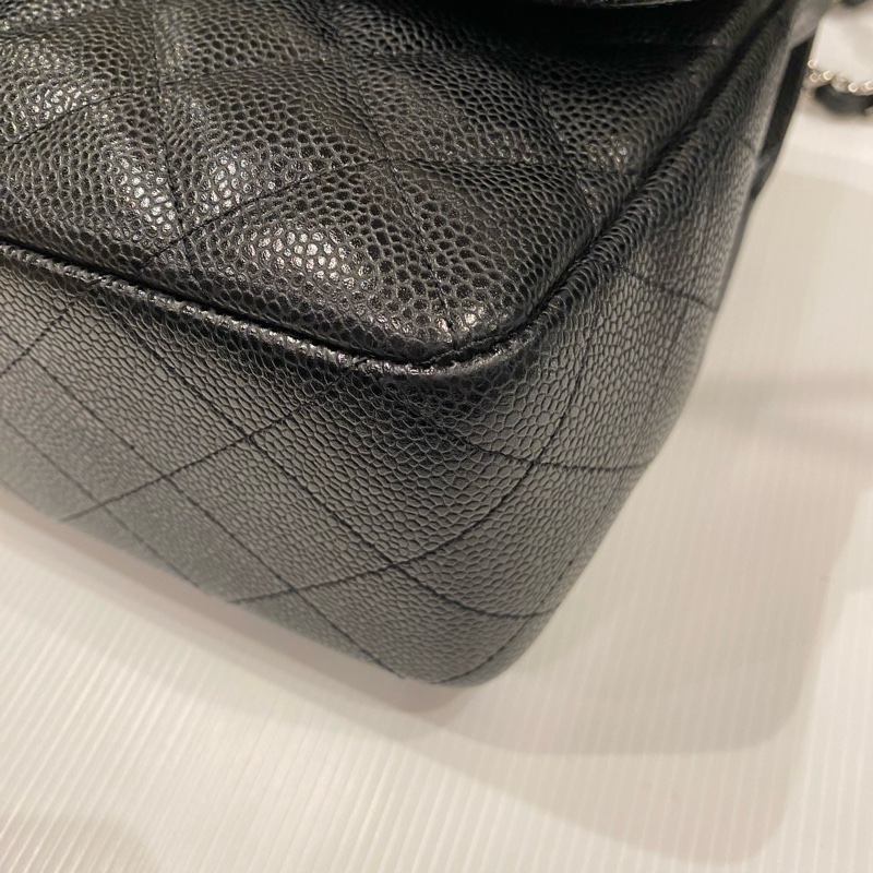 chanel Jumbo 黑銀 肩背包-7
