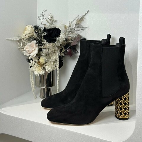 DIOR Icon縷空高跟短靴 36