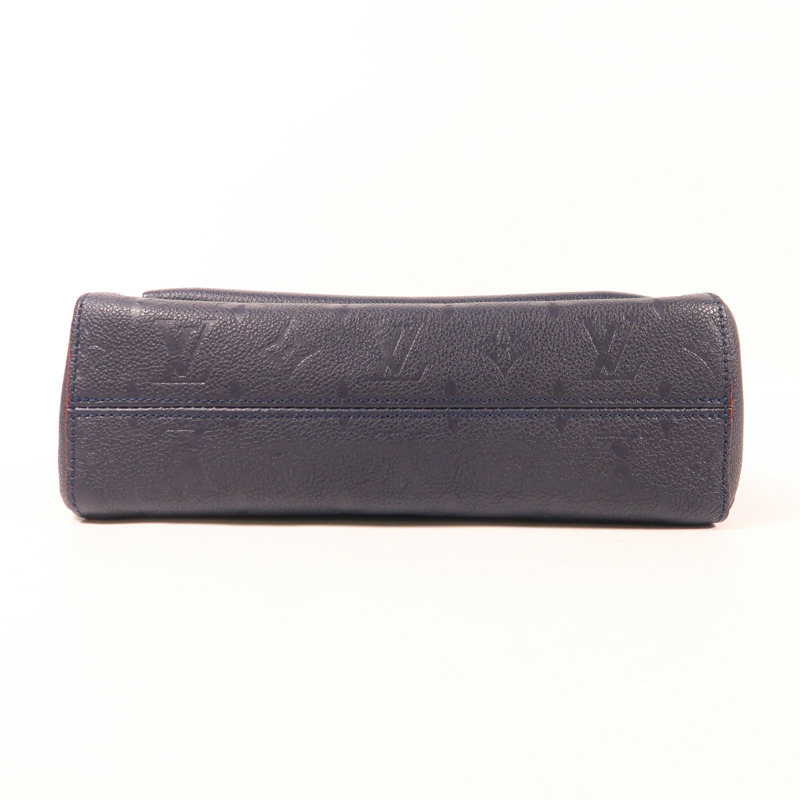 LOUIS VUITTON Monogram Empreinte Vavin PM金扣肩背袋深藍色-3