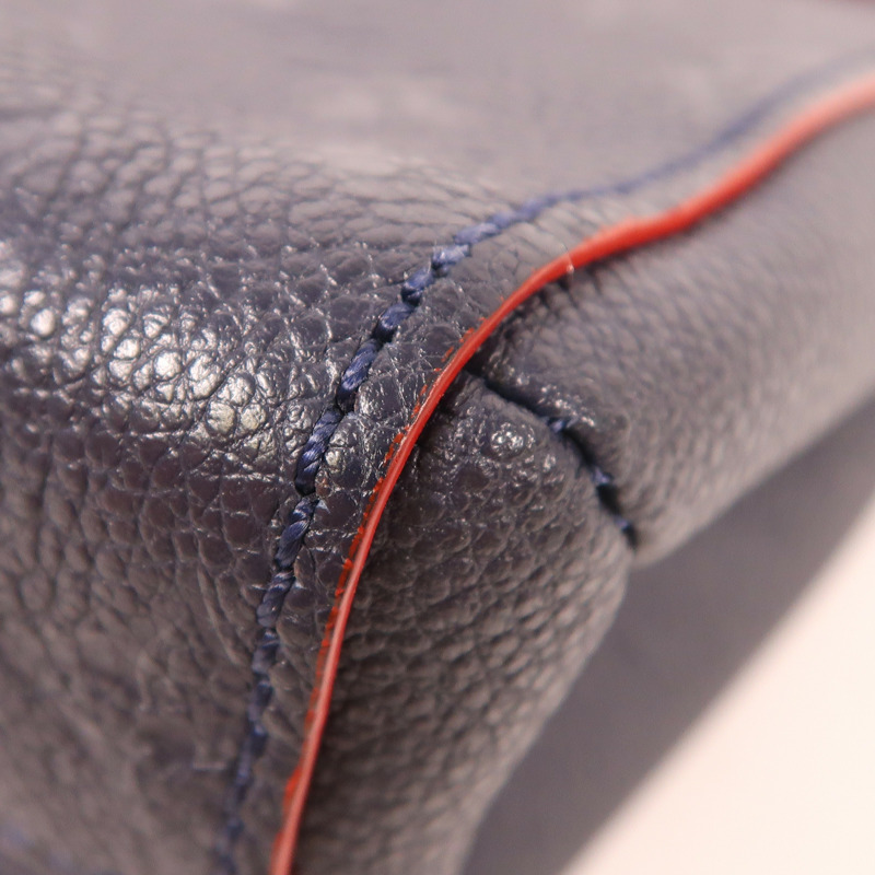 LOUIS VUITTON Monogram Empreinte Vavin PM金扣肩背袋深藍色-7