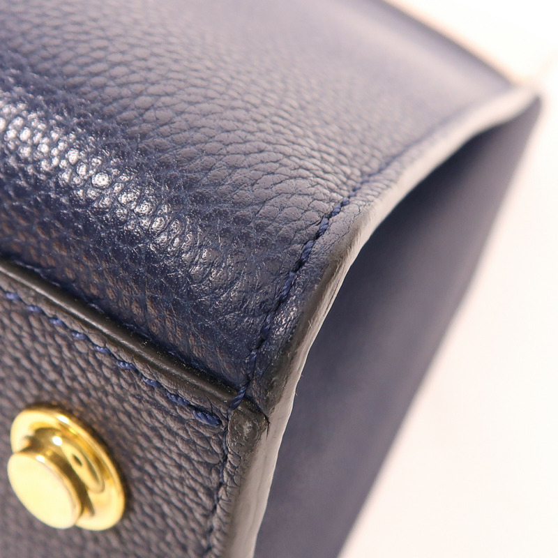 LOUIS VUITTON 牛皮皮革City Steamer MM金扣手挽肩背兩用袋-5