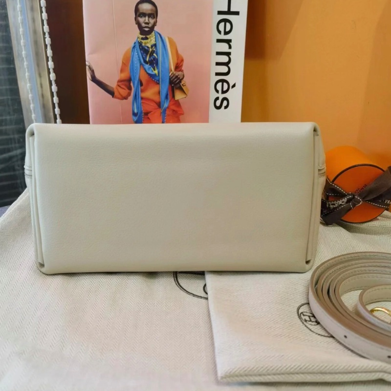 Hermes愛馬仕2424mini水泥灰金扣tc皮B刻-5