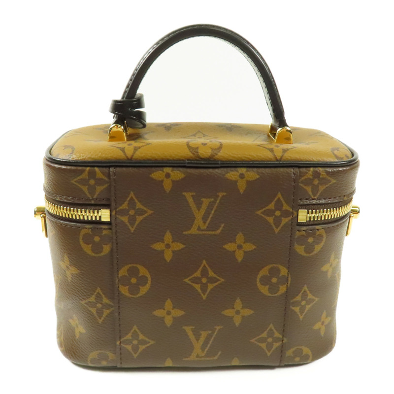 LOUIS VUITTON Monogram Reverse Vanity PM金扣手挽肩背兩用袋-1