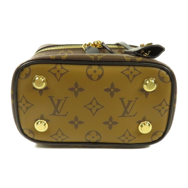LOUIS VUITTON Monogram Reverse Vanity PM金扣手挽肩背兩用袋-3