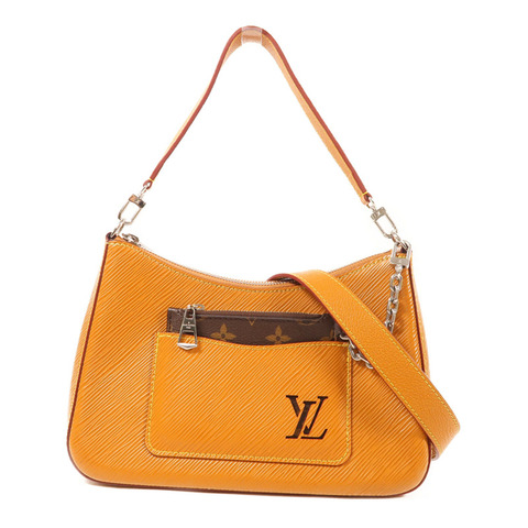 LOUIS VUITTON Epi Marelle銀扣手挽肩背兩用袋