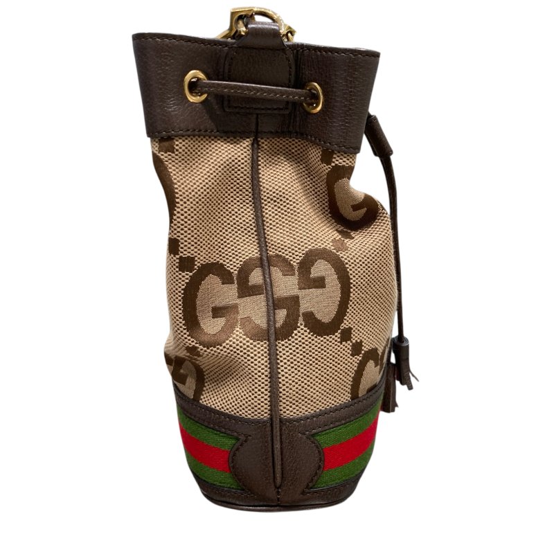 GUCCI 古馳 550621 Ophidia GG LOGO印花帆布束口手提/斜背水桶包-2