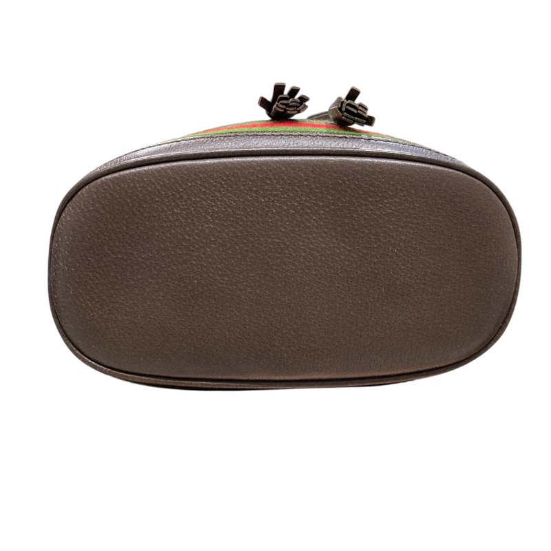 GUCCI 古馳 550621 Ophidia GG LOGO印花帆布束口手提/斜背水桶包-4