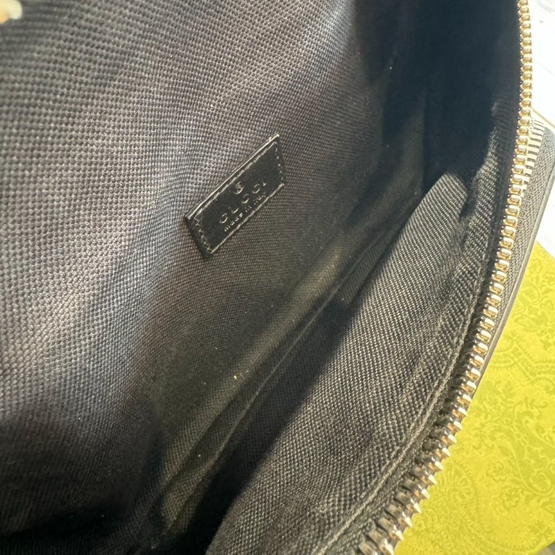 *SHIHNA名牌精品* Gucci GG Retro 黑灰滿版LOGO腰包-3
