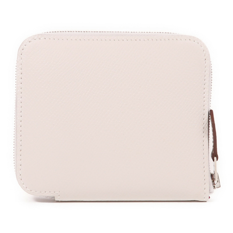 HERMES Epsom皮革Silk In Compact Wallet銀扣錢包-1