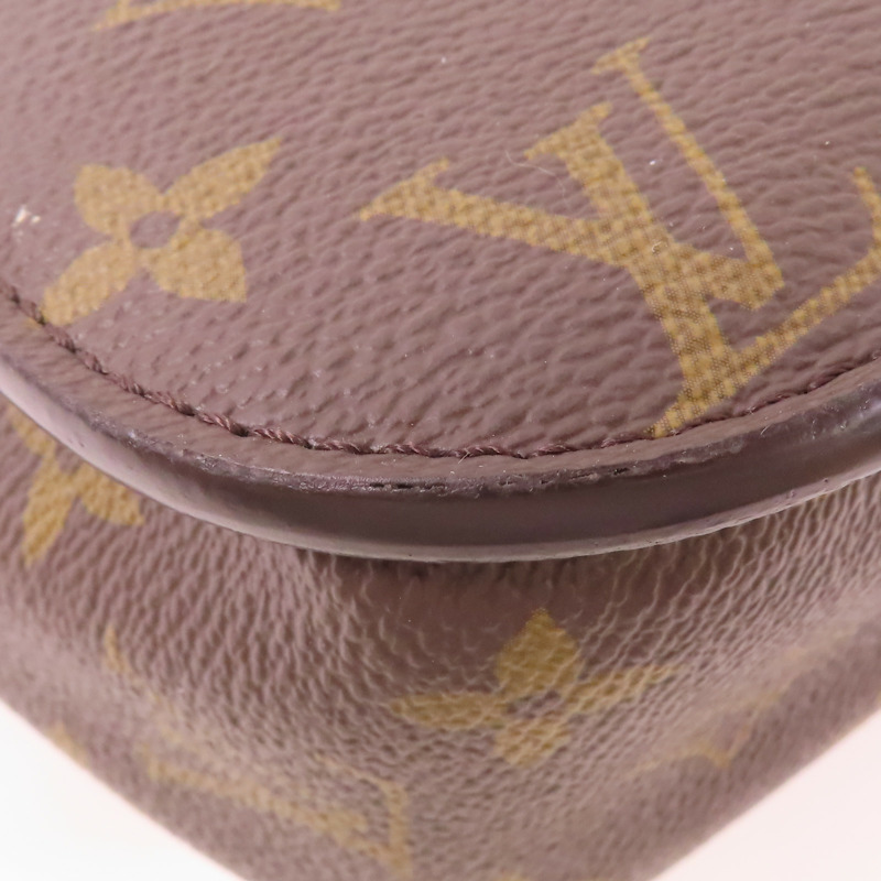 LOUIS VUITTON Monogram Passy金扣肩背袋棕色-8