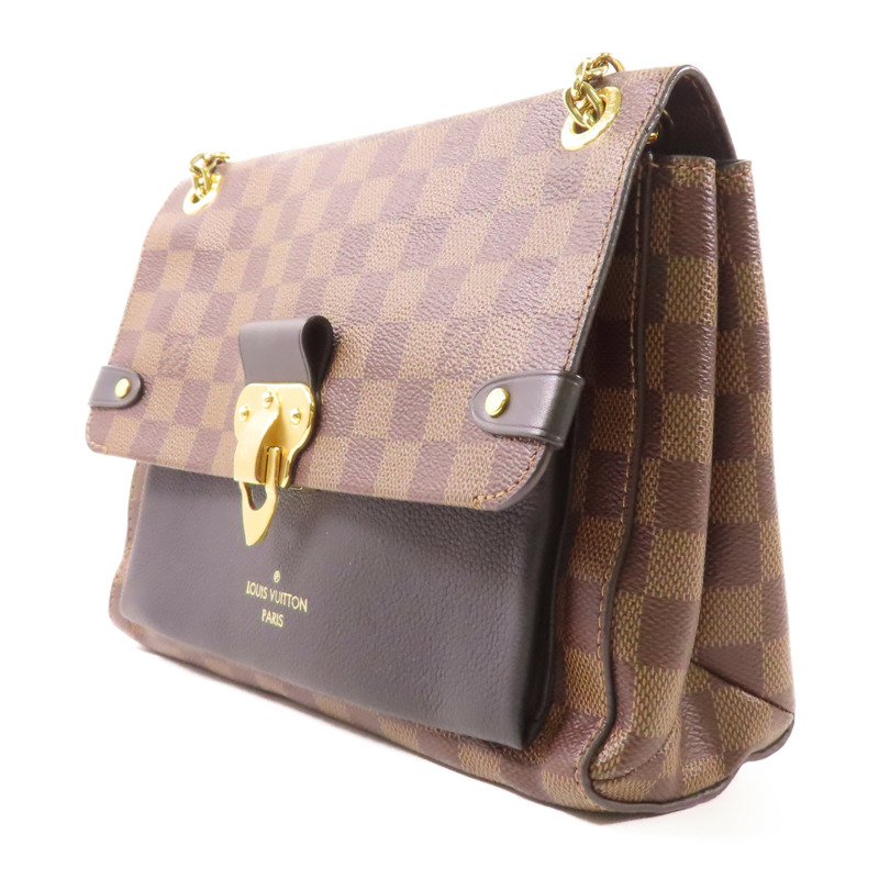 LOUIS VUITTON Damier Vavin PM金扣鏈帶肩背袋-2