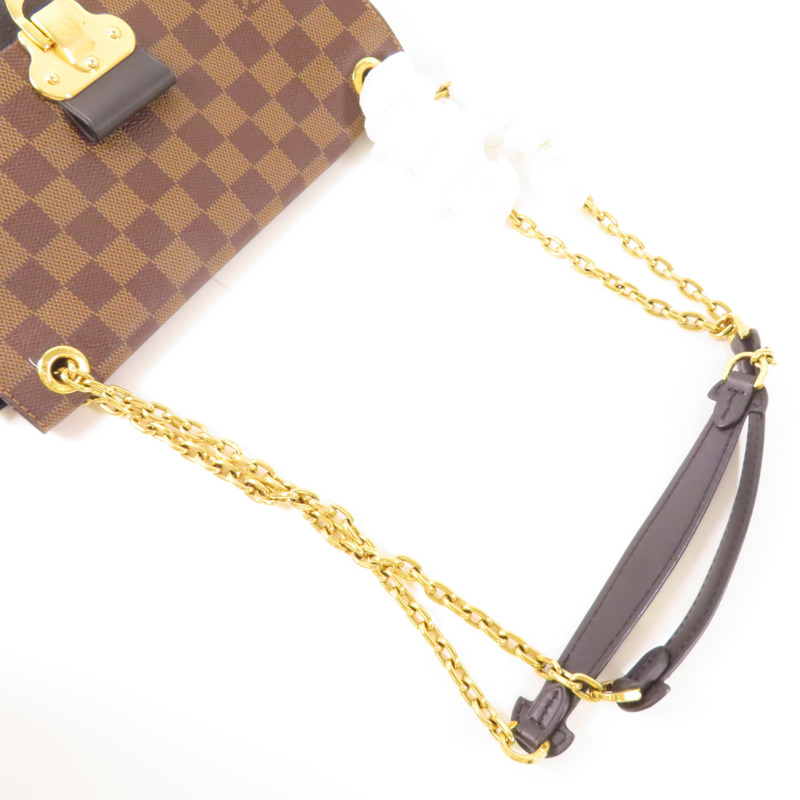 LOUIS VUITTON Damier Vavin PM金扣鏈帶肩背袋-4