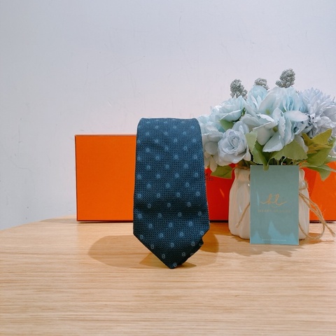 TW4256 Hermes 愛馬仕豬鼻圖案領帶 Grenadine Maillon Tie