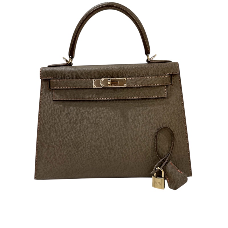 Hermès Kelly 28 Sellier Epsom CP18 Etoupe-0