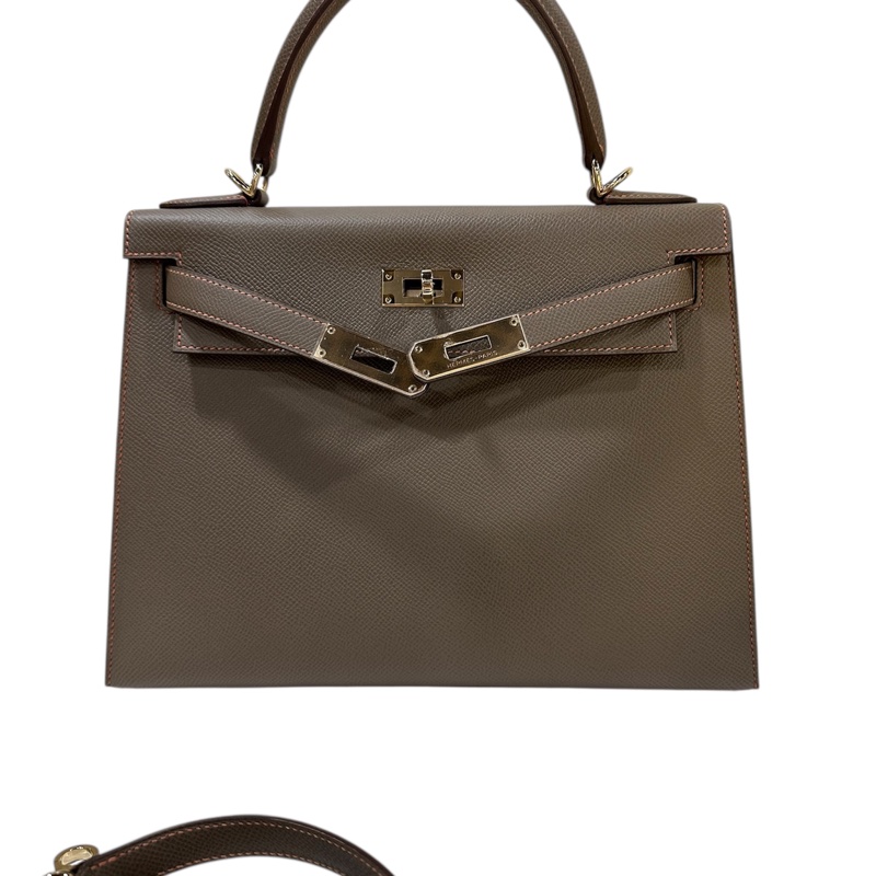 Hermès Kelly 28 Sellier Epsom CP18 Etoupe-1