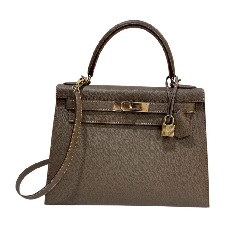 Hermès Kelly 28 Sellier Epsom CP18 Etoupe-2