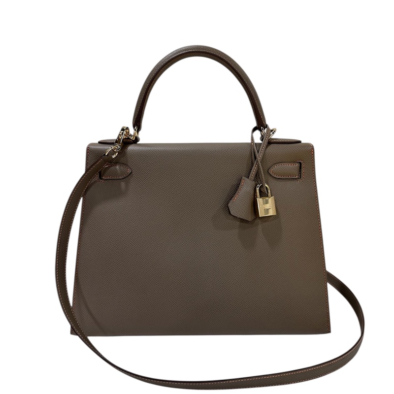 Hermès Kelly 28 Sellier Epsom CP18 Etoupe-3