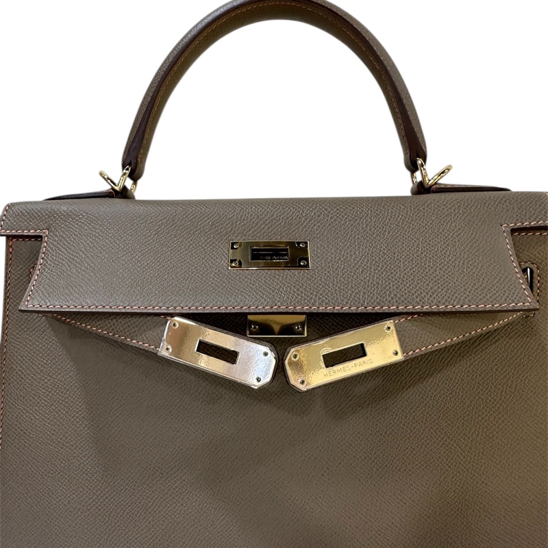 Hermès Kelly 28 Sellier Epsom CP18 Etoupe-8