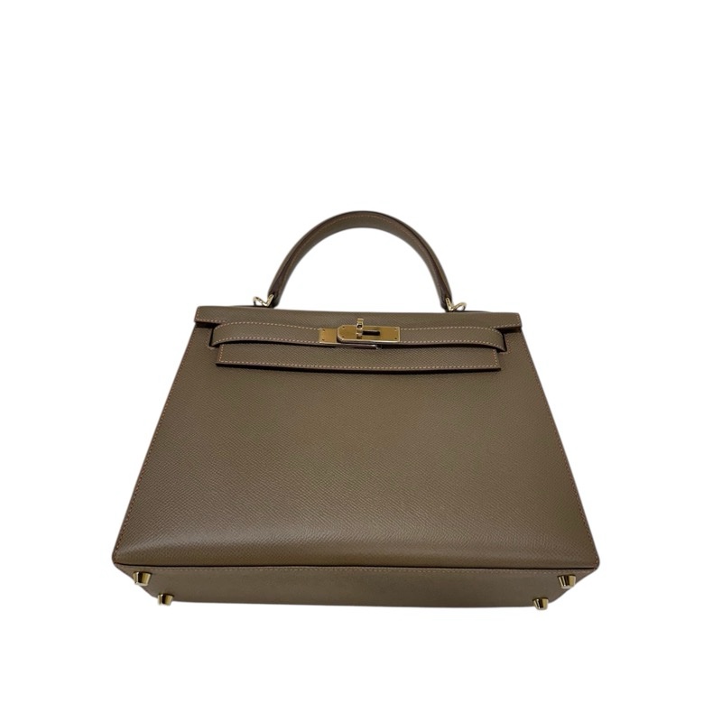 Hermès Kelly 28 Sellier Epsom CP18 Etoupe-13