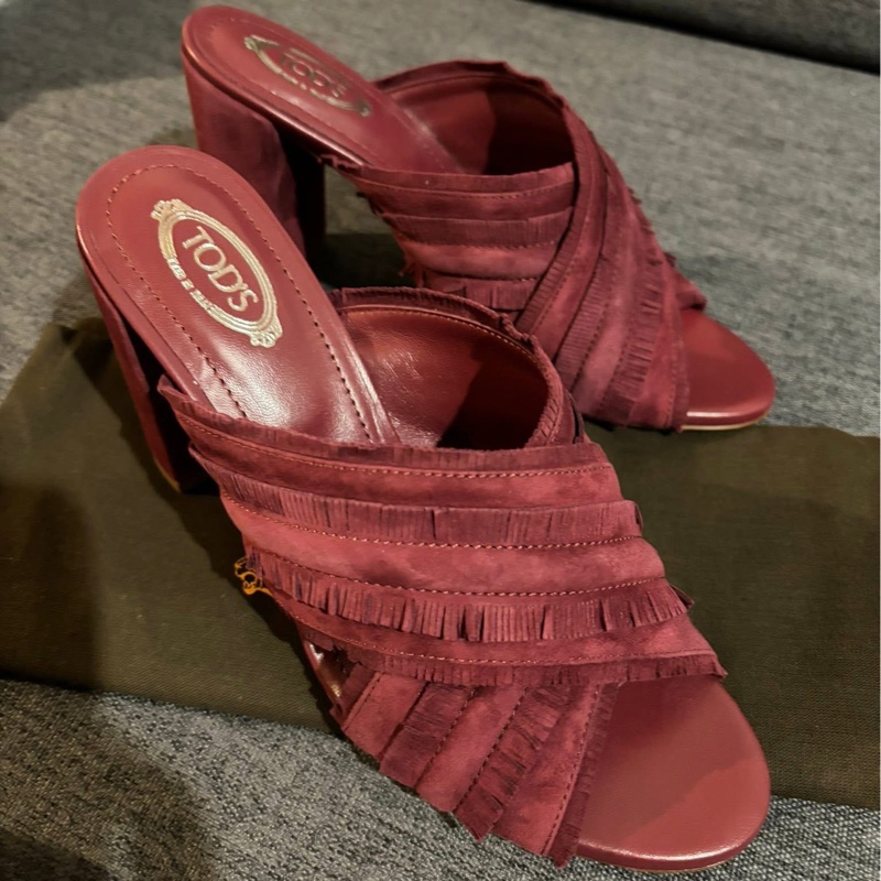 Tod’s粗跟 高跟鞋-36