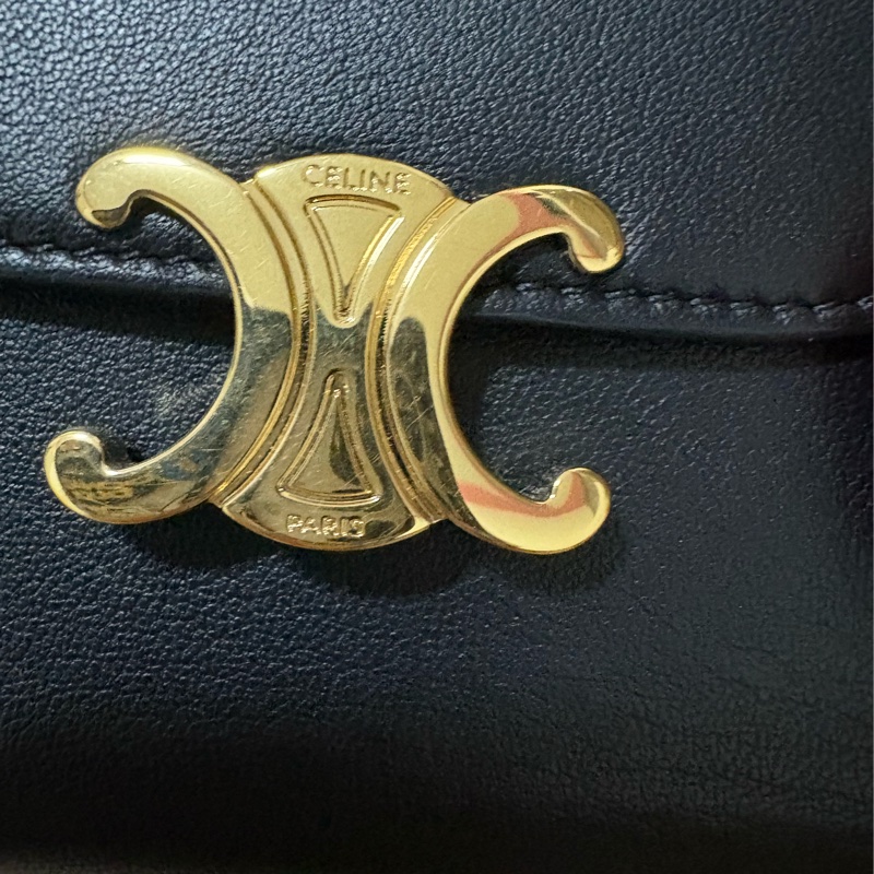 Celine 凱旋門 短夾 黑色-2