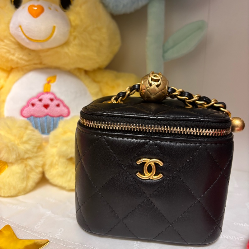 香奈兒經典黑金 金球方盒子 🖤🖤🖤-0