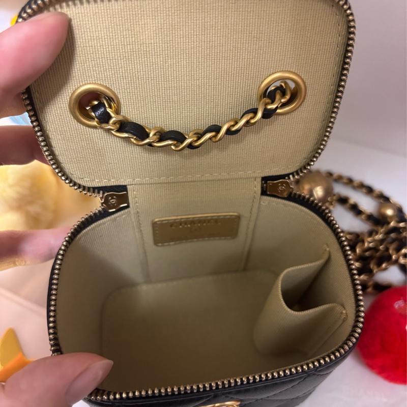 香奈兒經典黑金 金球方盒子 🖤🖤🖤-7