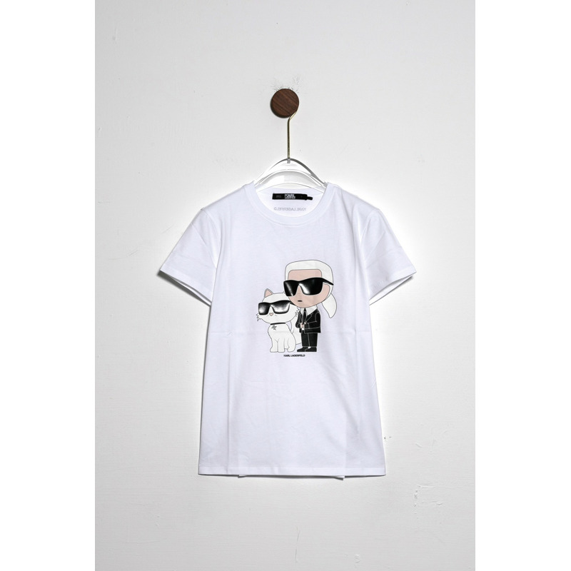 Karl Ikonik Karl & Choupette T恤-3