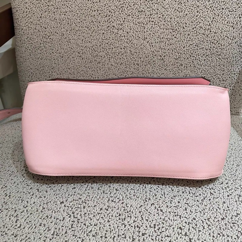 Hermes 愛馬仕 Jypsiere 28 櫻花粉銀吉普賽單肩斜挎包 T刻-4