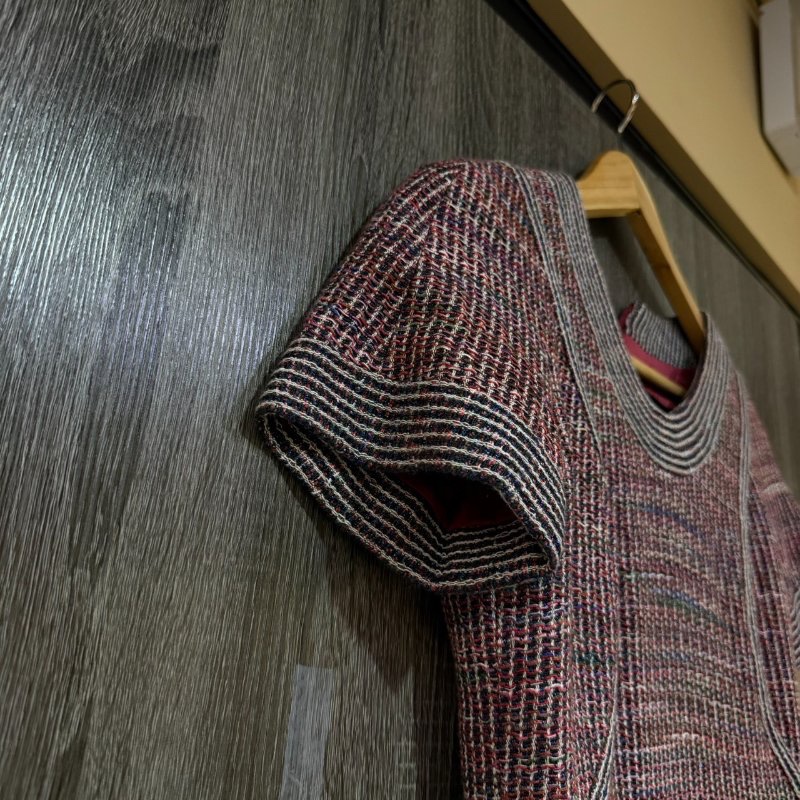 【美收精品】CHANEL紫色短袖洋裝 1-915-2