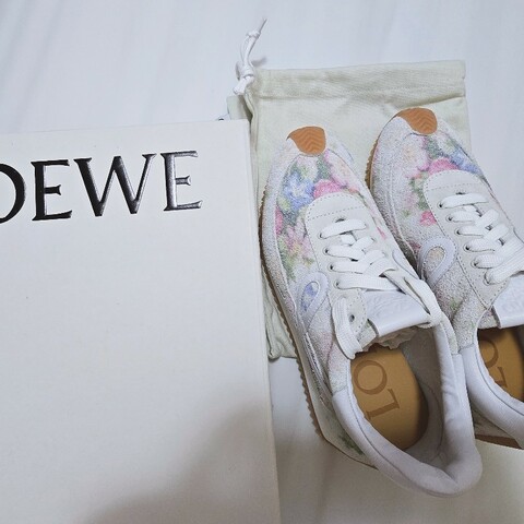 LOEWE floral print sneakers