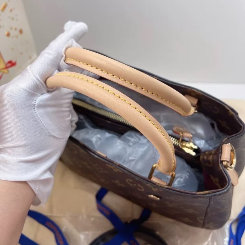 全新LV蒙田老花 蒙田bb 新款帶隔層好裝實用-3