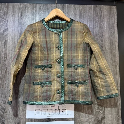 【美收精品】CHANEL 愛丁堡橄欖綠外套 1-996