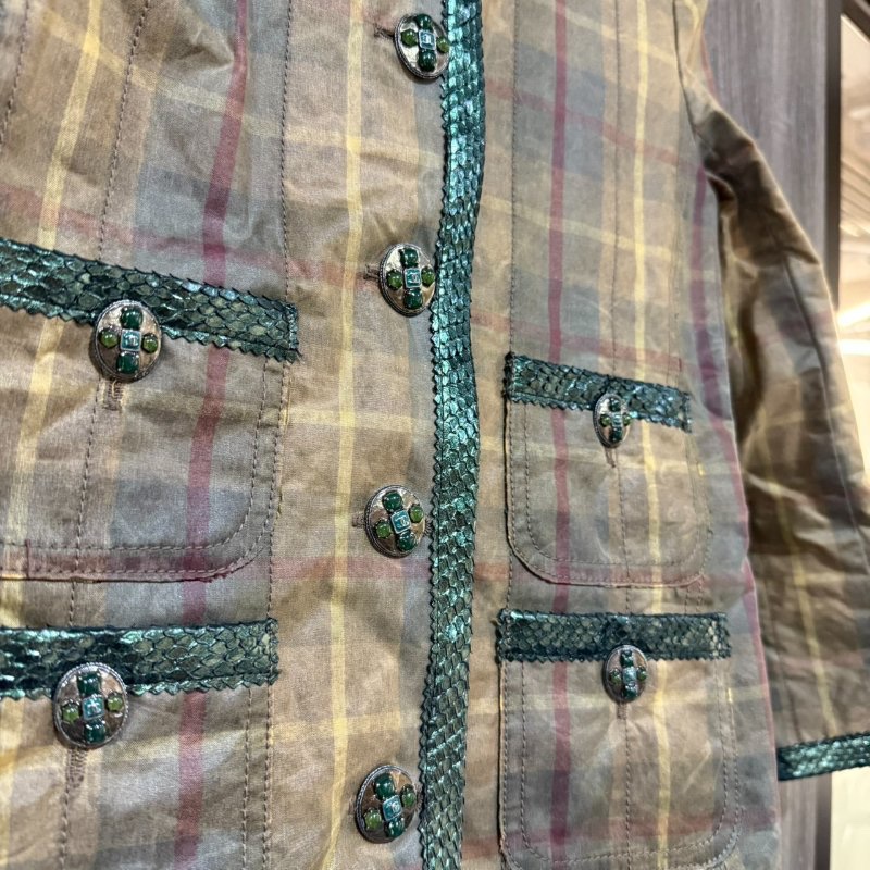 【美收精品】CHANEL 愛丁堡橄欖綠外套 1-996-7