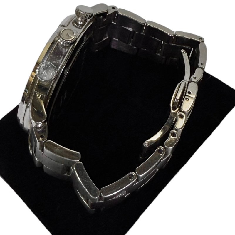【美收精品】GUCCI 鑽石黑色錶盤手錶 2-147-4