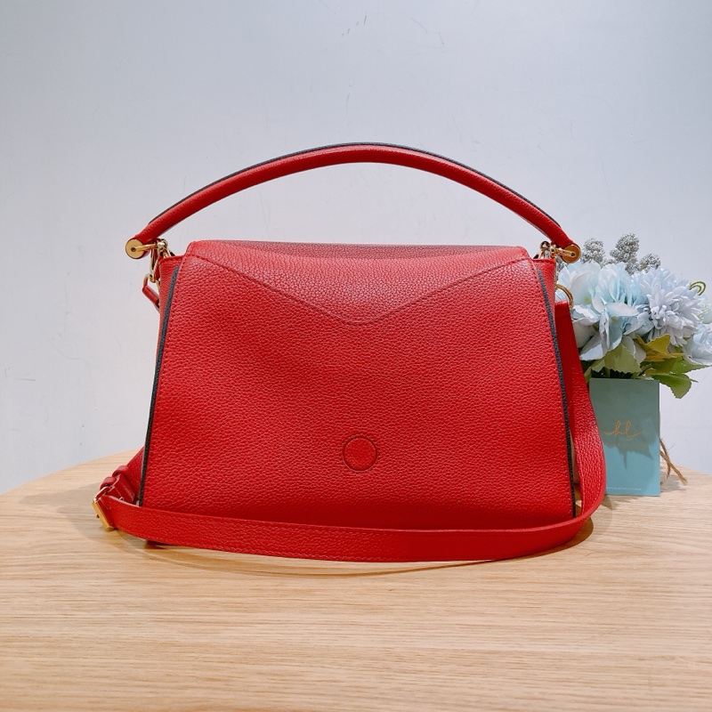 TW4257 Louis Vuitton LV 路易威登紅色拼老花手提斜挎包-14