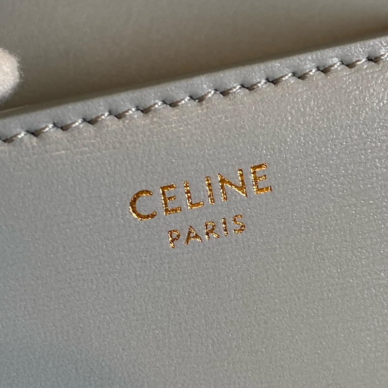 CELINE 冰川藍 小廢包 全新全配-20