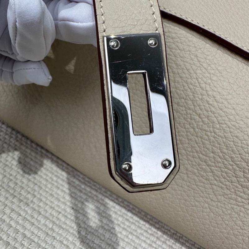 爱马仕shoulder Kelly 羊毛白银扣,框刻,锁具齐全,刻印模糊-5