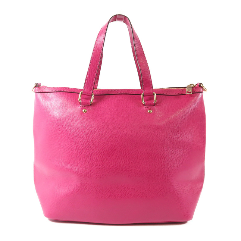 COACH 牛皮皮革2 Way Shoulder金扣手挽肩背兩用袋-1
