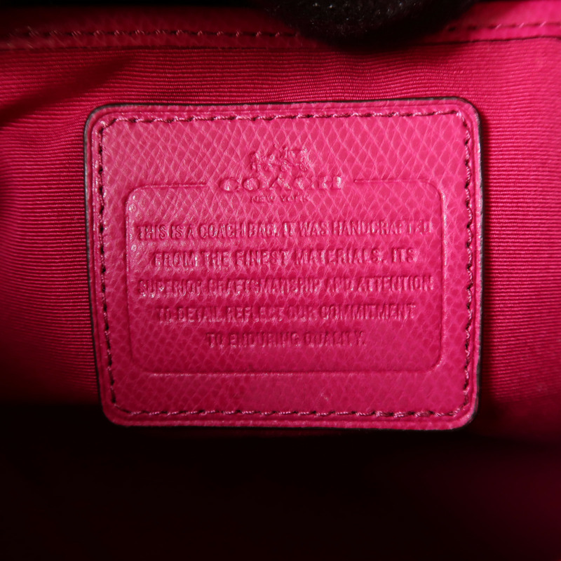COACH 牛皮皮革2 Way Shoulder金扣手挽肩背兩用袋-5