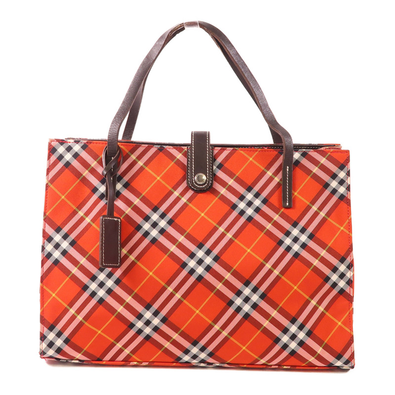 BURBERRY 尼龍Hand Bag銀扣手挽袋-0