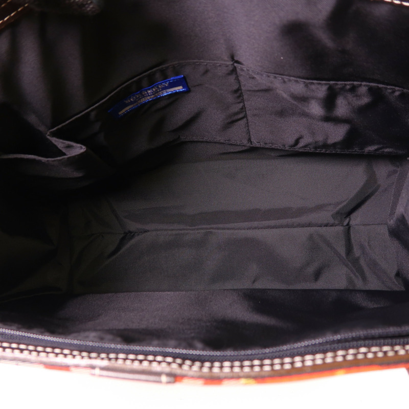 BURBERRY 尼龍Hand Bag銀扣手挽袋-4