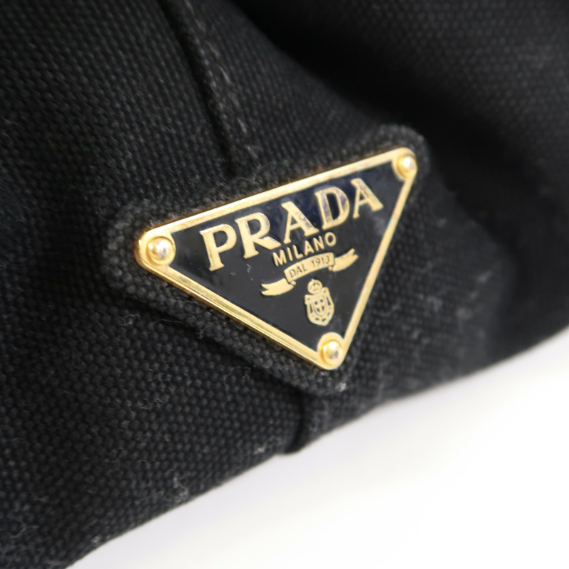 PRADA 帆布Hand Bag金扣手挽袋-6