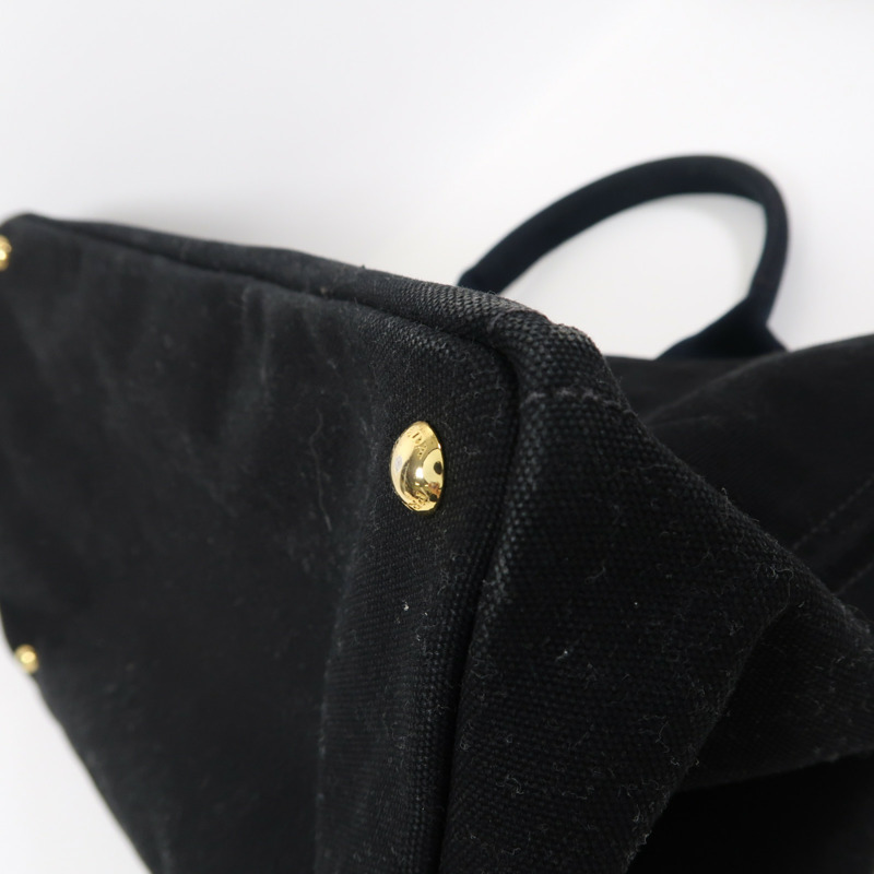 PRADA 帆布Hand Bag金扣手挽袋-14