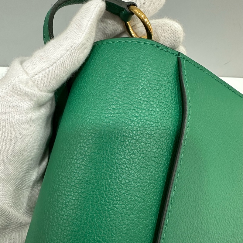 HERMES 孔雀綠ROULIS MINI 18 A刻 斜背包-20