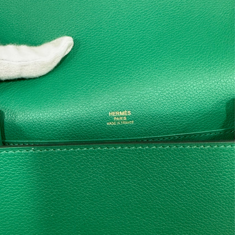 HERMES 孔雀綠ROULIS MINI 18 A刻 斜背包-23