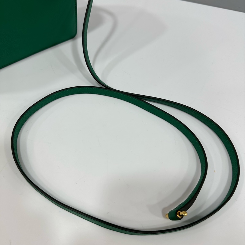 HERMES 孔雀綠ROULIS MINI 18 A刻 斜背包-29